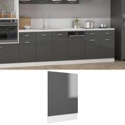 Pannello Lavastoviglie “Lyon” Grigio Lucido 45x3x67 cm