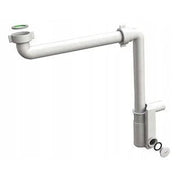 SIFONE SCARICO IN POLIPROPILENE PP SENZA PILETTA PER LAVABO O BIDET CON ISPEZIONE LATERALE MODELLO U - 11/4 X ø32 - CON ISPEZIONE  - BON