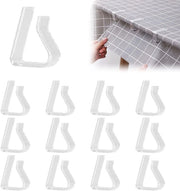 Tappetino di tavolo in plastica - 6 pezzi - Ospiti per tappetino di tavolo trasparenti - Outdoor - Tappetini per tavolo - Clip per tappetino di tavolo