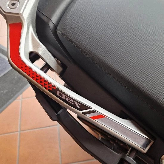 Sticker 3D per Motociclo per Honda Transalp XL 750 2023 - Protezione del Passaggiere - Resistente agli Impatti e alle Scalfitture