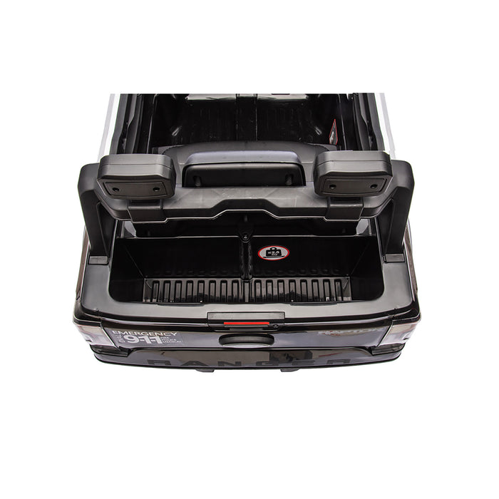 Macchina Elettrica per Bambini Licenza Ufficiale Ford Raptor Police 10,8V Bianco e Nero