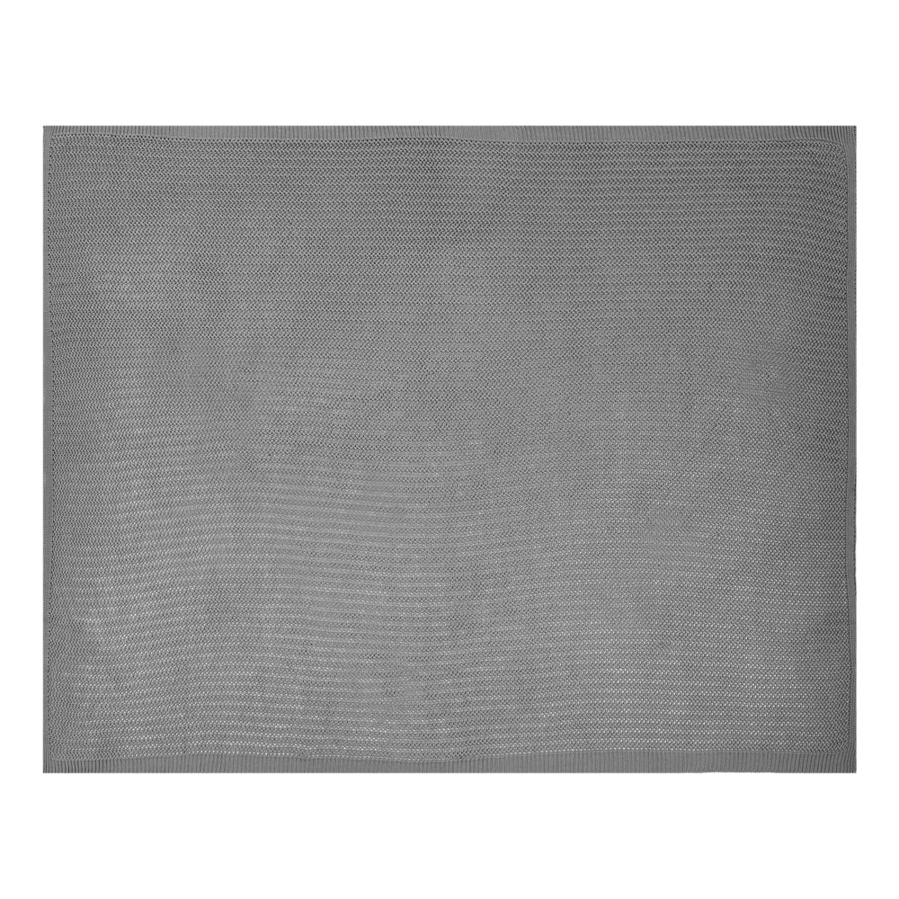 Copriletto in tessuto di cotone grigio 150 x 200 cm Decorativo Biancheria da letto Design classico Camera da letto