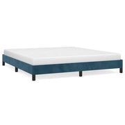Letto matrimoniale | Letto per adulti | Giroletto senza Materasso Blu Scuro 180x200 cm in Velluto
