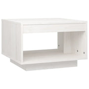 Tavolino da salotto | Tavolino da caff¨¨ | Tavolino da Soggiorno Bianco 50x50x33,5 cm Legno Massello di Pino