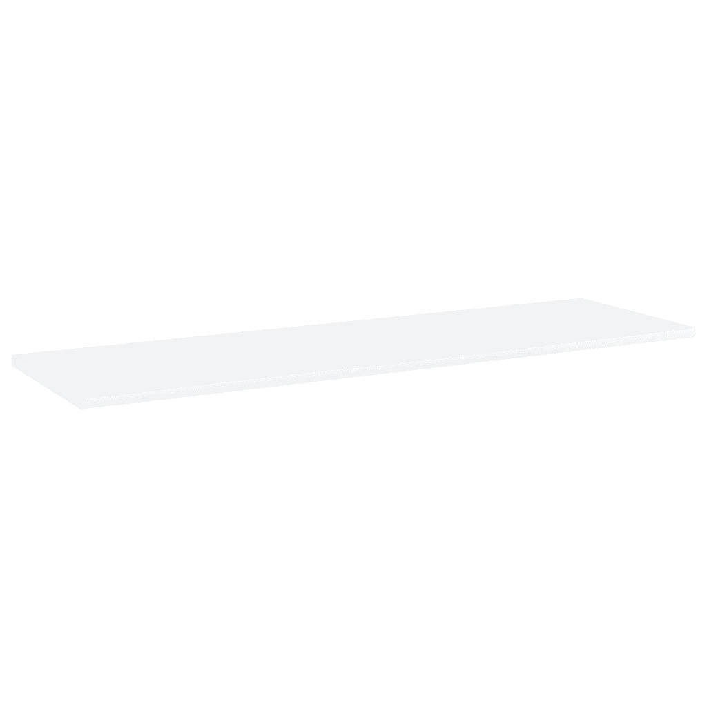 Ripiani per Libreria 8pz Bianchi 100x30x1,5cm Legno Multistrato 805395
