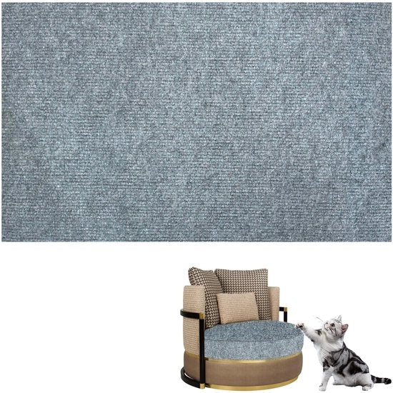 Matrice per gatti, protezione autoadesiva contro graffi, pelle per divano, pellicola per gatti, protezione autoadesiva, mat per gatti e divani, 30 x 100 cm (grigio)