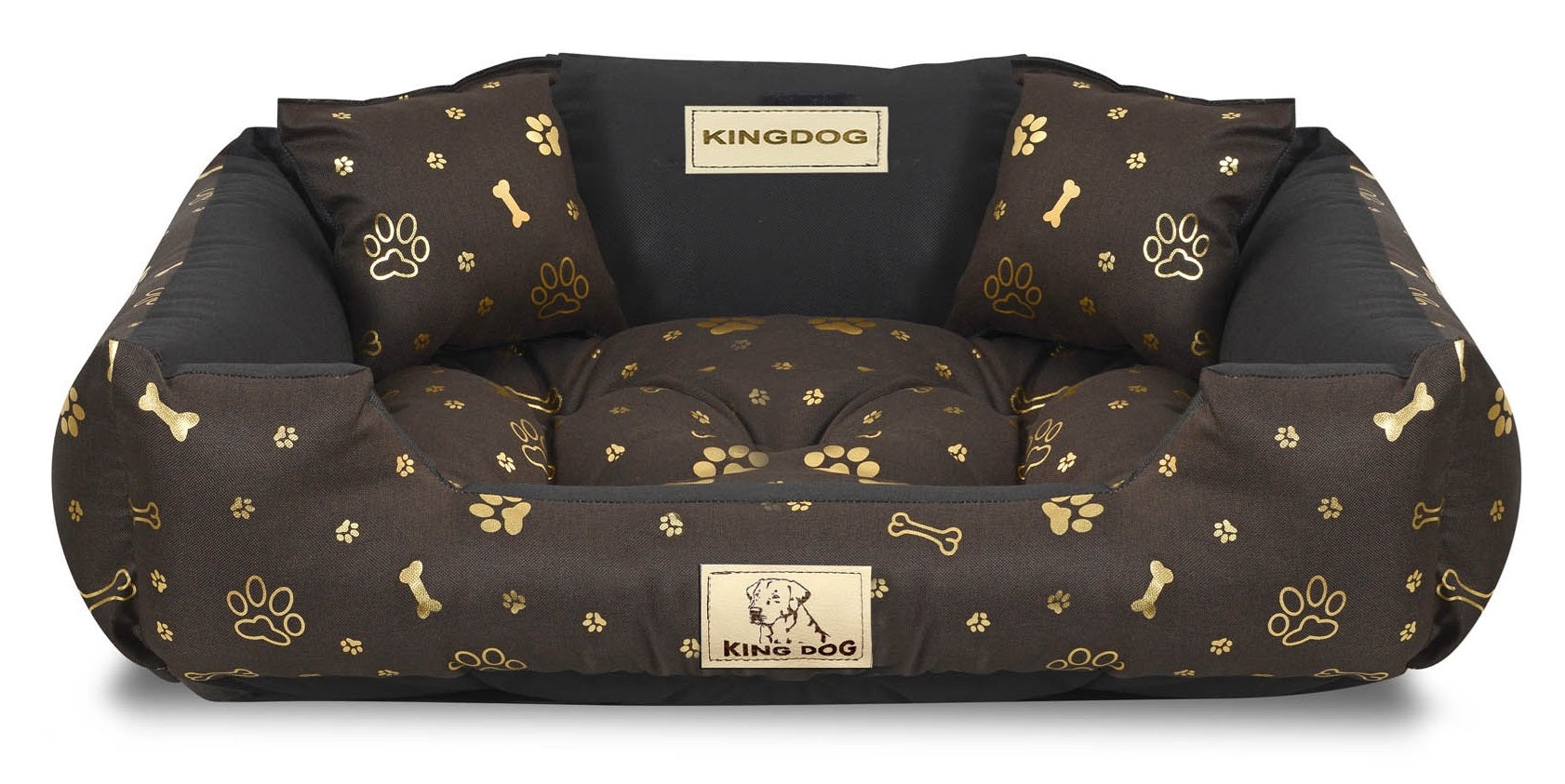 AIO FACTORY 75x65 cm KINGDOG Cuccia per cani impermeabile personalizzabile Golden Bones