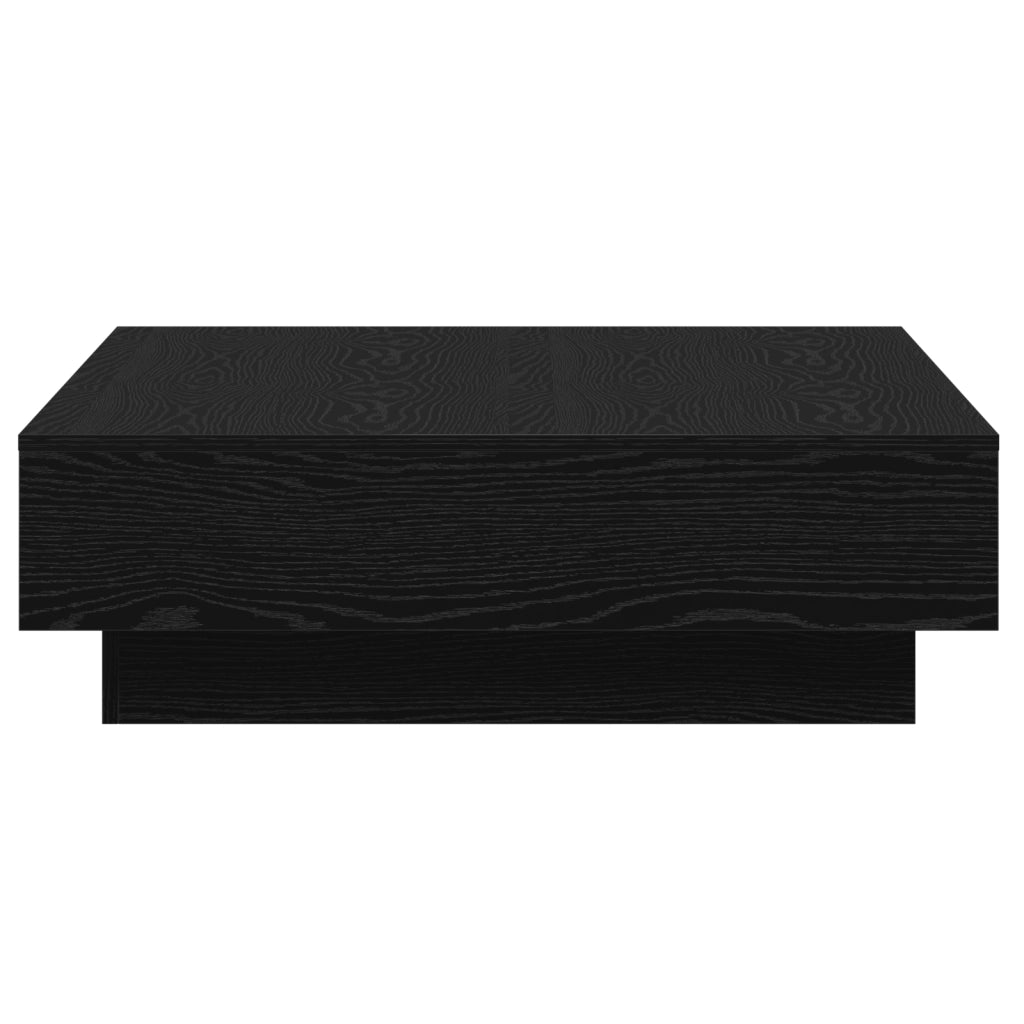 Tavolino da CaffÃ¨ Rovere nero Legno ingegnerizzato 90 x 90 x 28 cm