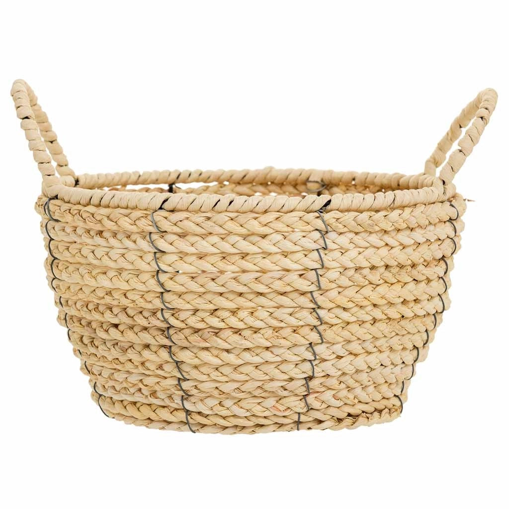 Cesto in fibra naturale e corda di carta marrone D27x15/20,5