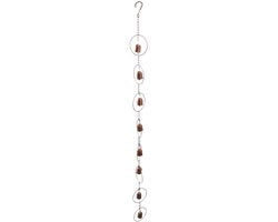 Regolazione Decorativa del Raccordo Idraulico - Gong per la Pioggia Sospeso - Materiale in Acciaio - Drainingo Effettivo - Forma a Campana Attraente - Protezione contro i Danni da Inondazione