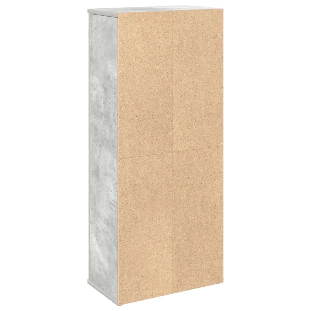 Mobile da Bagno con Portarotolo Grigio Cemento 39x22x90 cm 858527