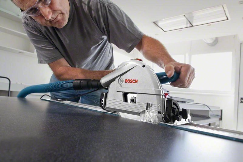 Bosch Professional 0601675001 GKT 55 GCE Sega a immersione 1400 W 165 mm velocita' regolabile con sistema aspirazione polvere colore Nero
