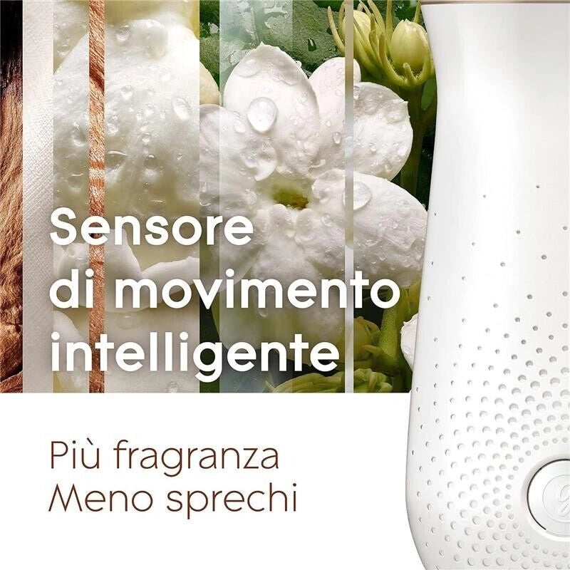 GLADE SENSE & SPRAY DEODORANTE PER AMBIENTI CON SENSORE DI MOVIMENTO SANDALO BALI E GELSOMINO 2 RICARICHE X 18 ML
