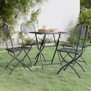 Set da Pranzo per Giardino 5pz Rete Metallica Espansa Antracite cod mxl 41504