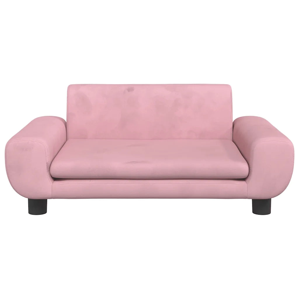 Lettino per Cani Rosa 70x45x33 cm in Velluto CFW4424823