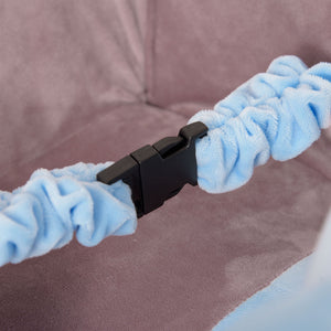 Cavallo a Dondolo per Bambini in Legno e Peluche Elefante Blu