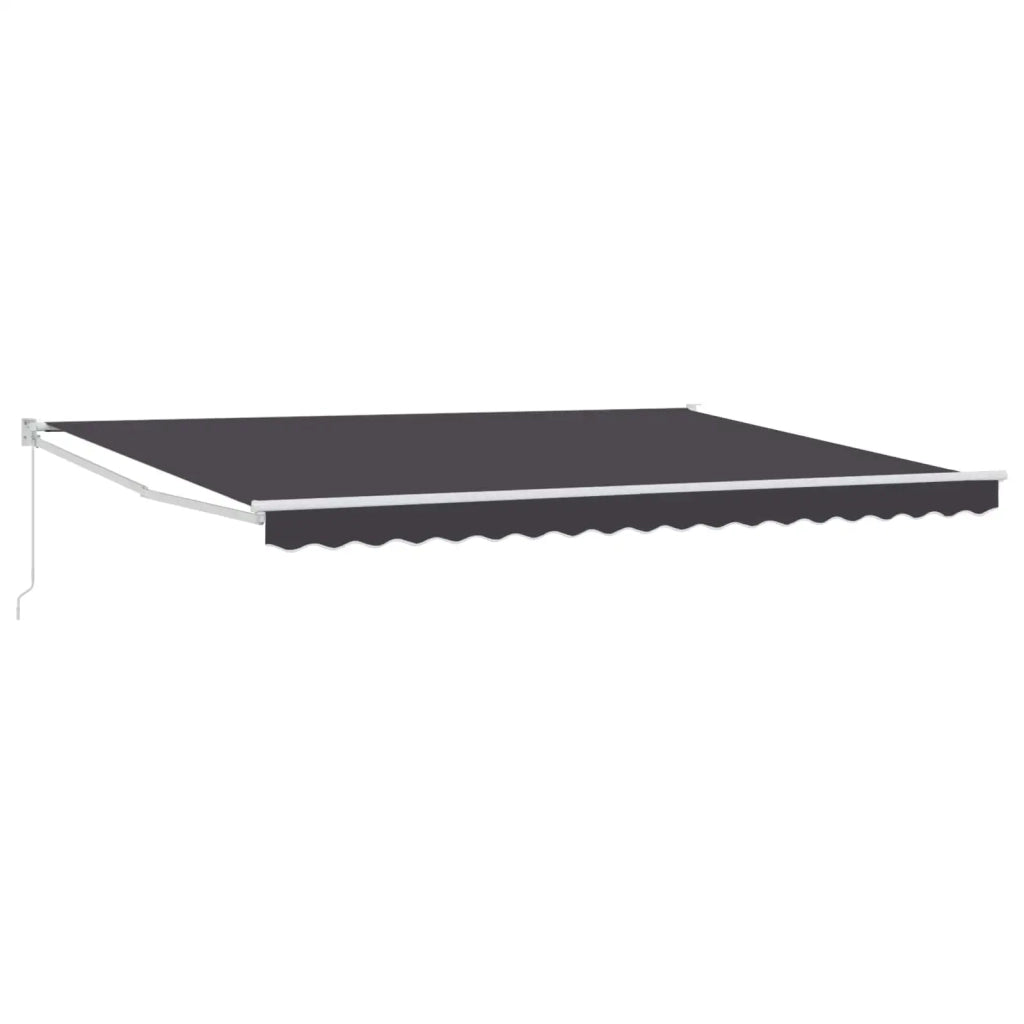 Tenda retrattile Antracite 4 x 2 m 100% Poliestere e Alluminio