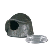 AquariumLine Cave+Drink - Rifugio per Rettili con Abbeveratoio Misure cm 8x8x6H