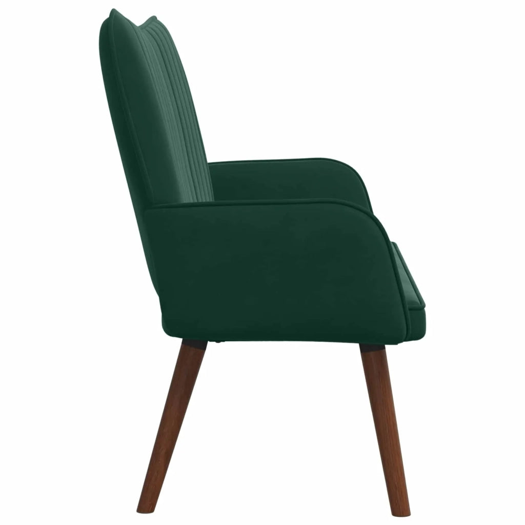 Sofa a Due Posti Verde Scuro 115 x 61 x 87 cm Velluto