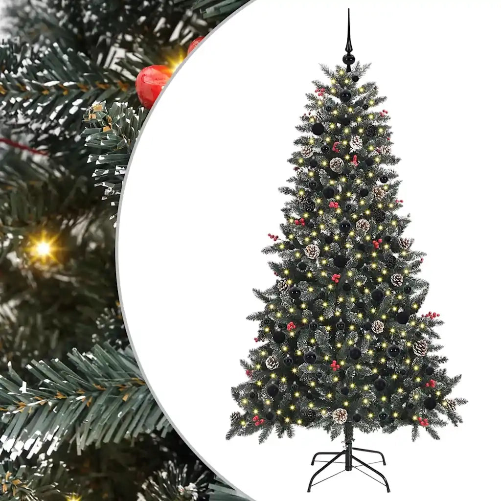 Albero di Natale artificiale con 300 LED Verde 180 cm 3395881