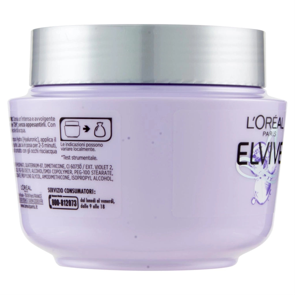 ELVIVE MASCHERA CAPELLI 300ML HYALURONIC 72H PER CAPELLI DISIDRATATI