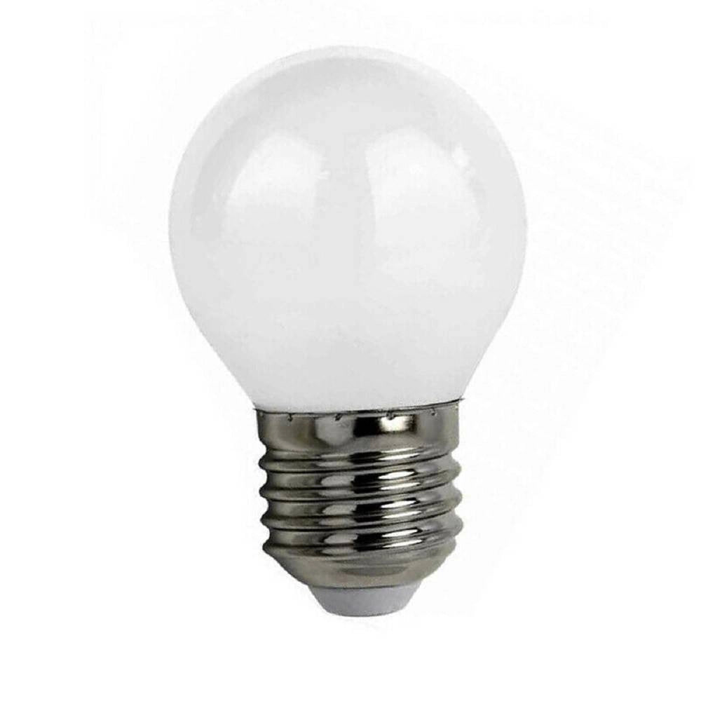 Trade Shop - Lampadina A Led Filamento Opaca 4 W E27 Luce Fredda Calda Naturale Sfera G45ab - -bianco Caldo      -