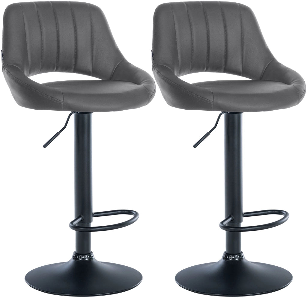 Set di 2 sgabelli da bar Milet in ecopelle B 3
