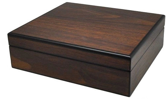 Scatola orologeria in legno finito per 8 orologi marrone
