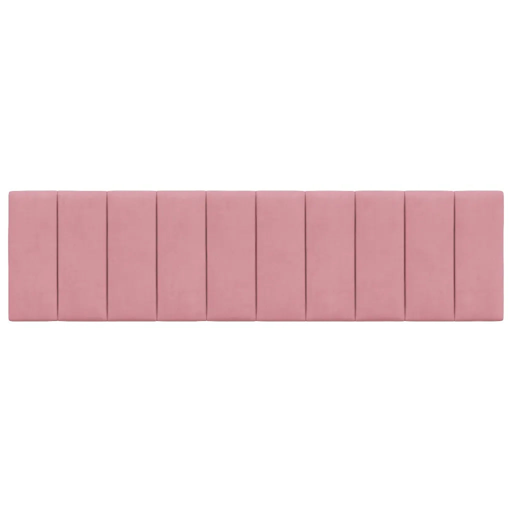 Cuscino Testiera Hanko Rosa 180 cm in Velluto 374686