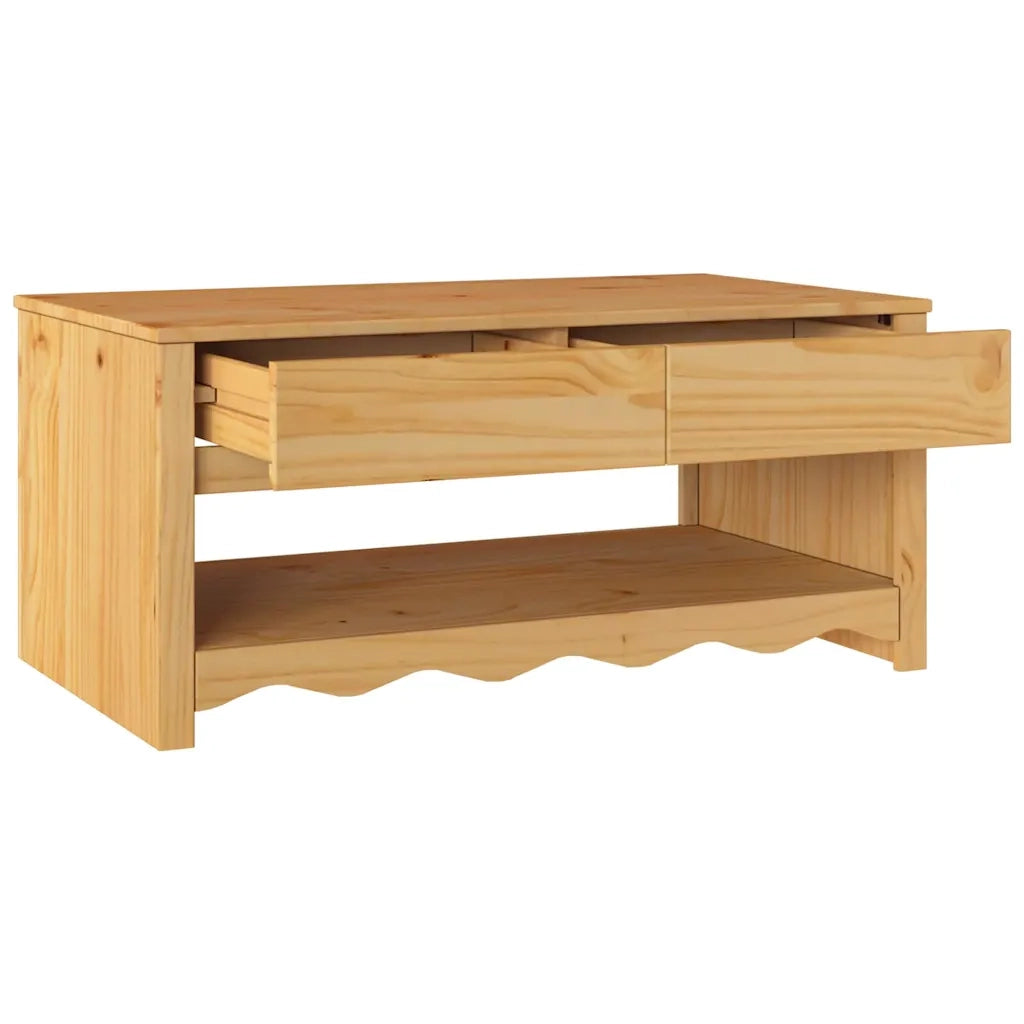 Tavolino da salotto con cassetto Drammen Rovere 99 x 55 x 45 cm 42003044