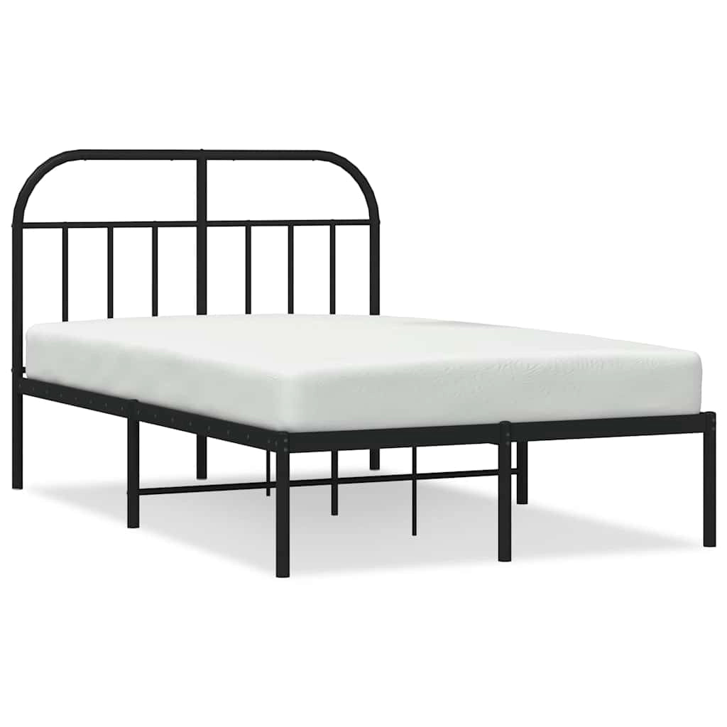 Giroletto con Testiera in Metallo Nero 120x200 cmcod mxl 127175