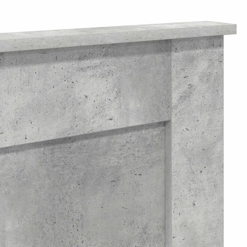 Testiera-Testata-Testiera Decorativa Grigio cemento 200 cm Legno multistrato 552152