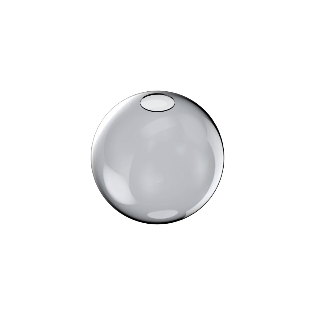 MAPA SINGLE SOLO VETRO SFERA D.20CM FUME'