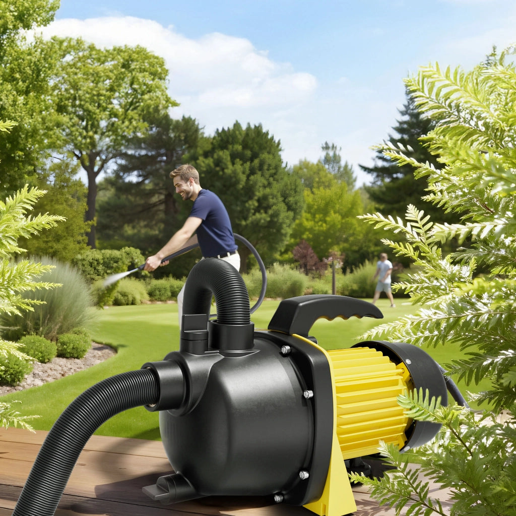 Pompa da giardino autoadescante 2800l/h 600W max 35m con maniglia Elettropompa