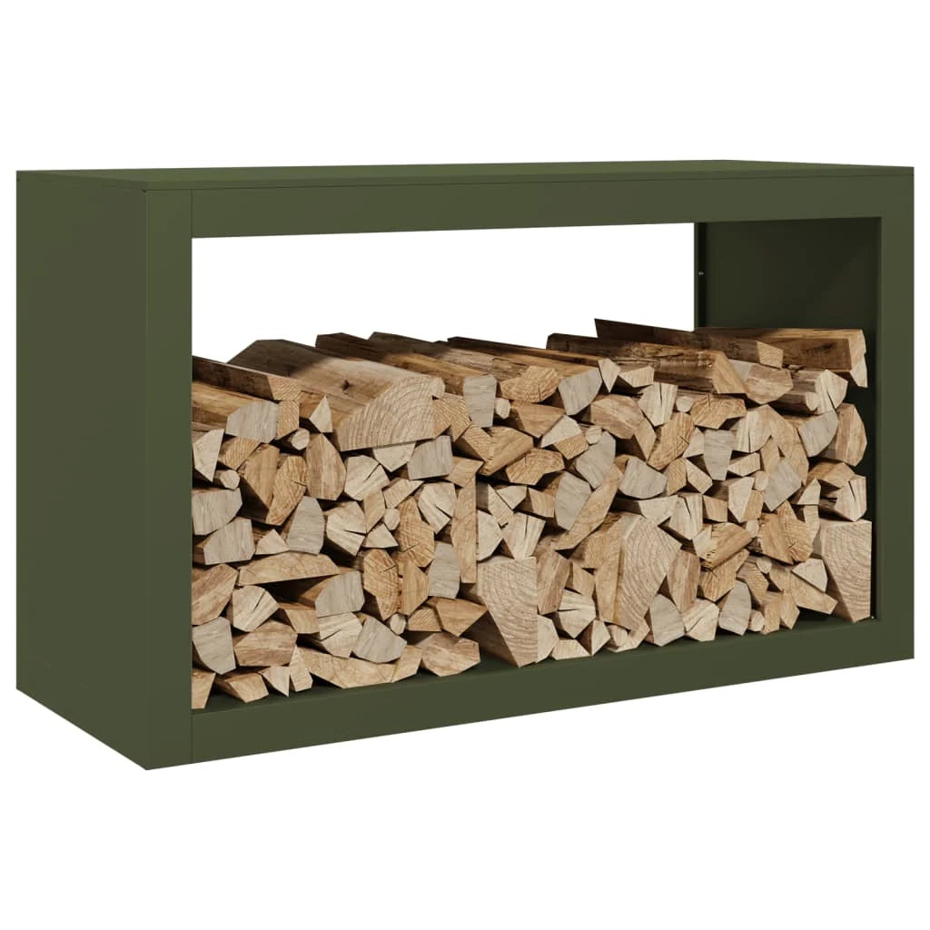 Portalegna 100 x 40 x 60 cm acciaio verde 02_0043694