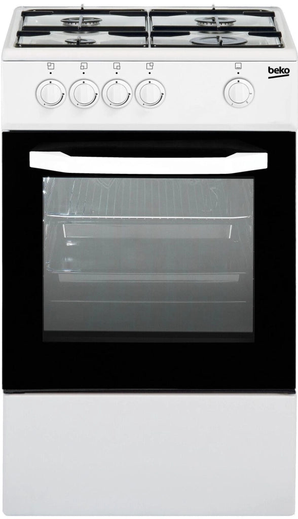 Beko CSG42001FW Cucina a Gas Forno a Gas 4 Fuochi Capacita' 54 Litri 50 cm Bianco