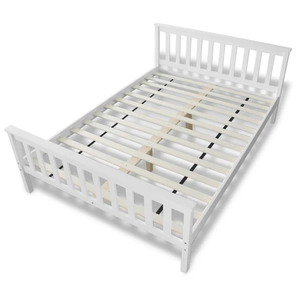 Letto con Materasso in Massello di Pino 140x200 cm 271808