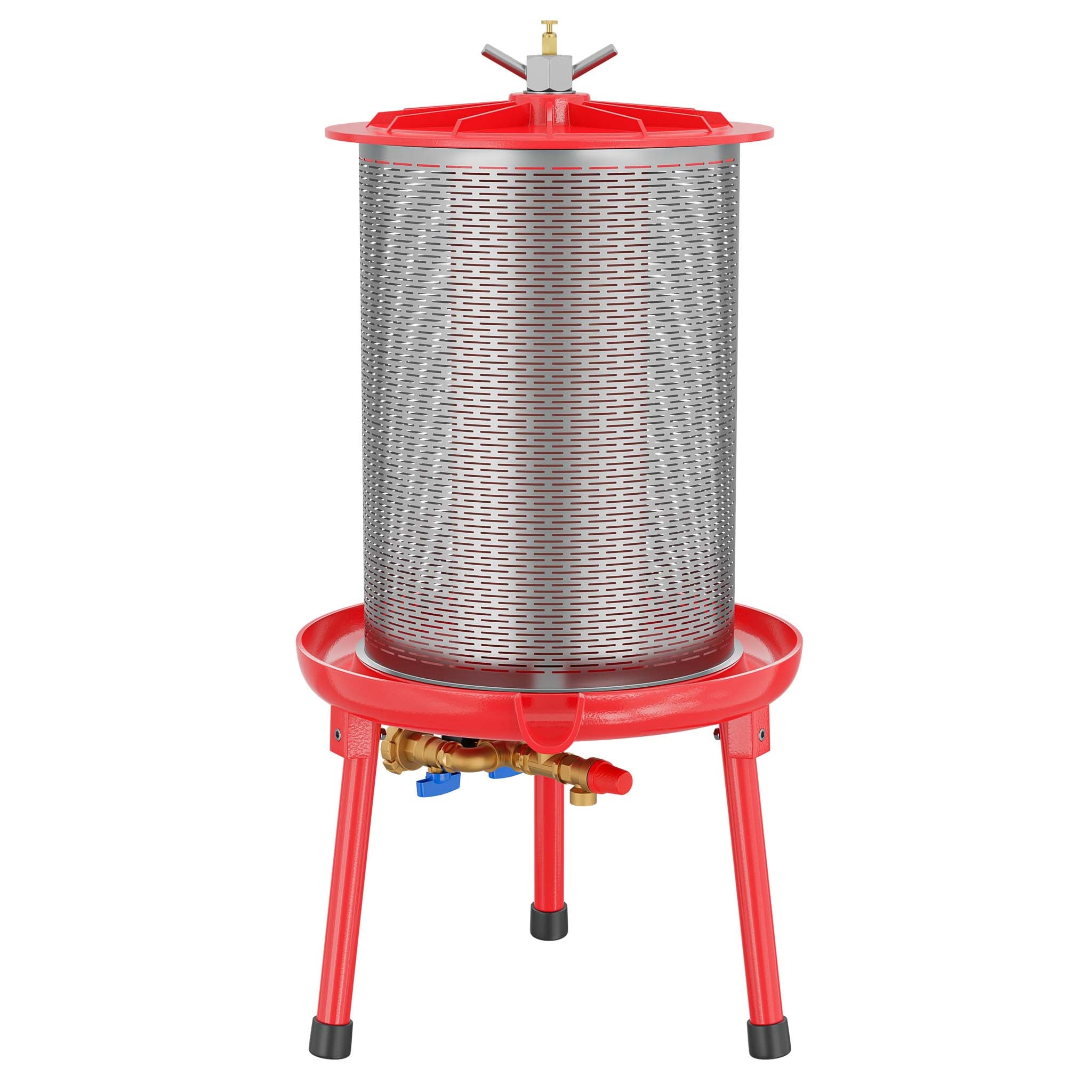 Idropressa per frutta da 40 litri in acciaio inox, 3 bar, con membrana, Pressa ad acqua