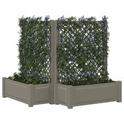 Vaso Grande con Direzione 2 pz Grigio 143 x 143 x 133,5 cm PP CFW6307935