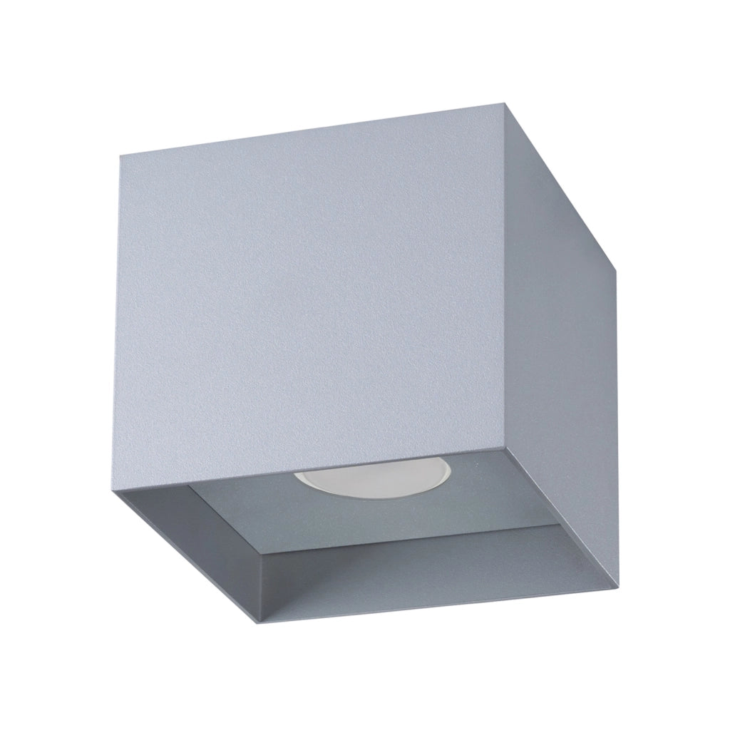 Faretto soffitto quadrato grigio 10cm GU10 10W Pure Lume
