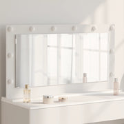 Specchio da Toeletta con luci LED Bianco 100x55x18 cm