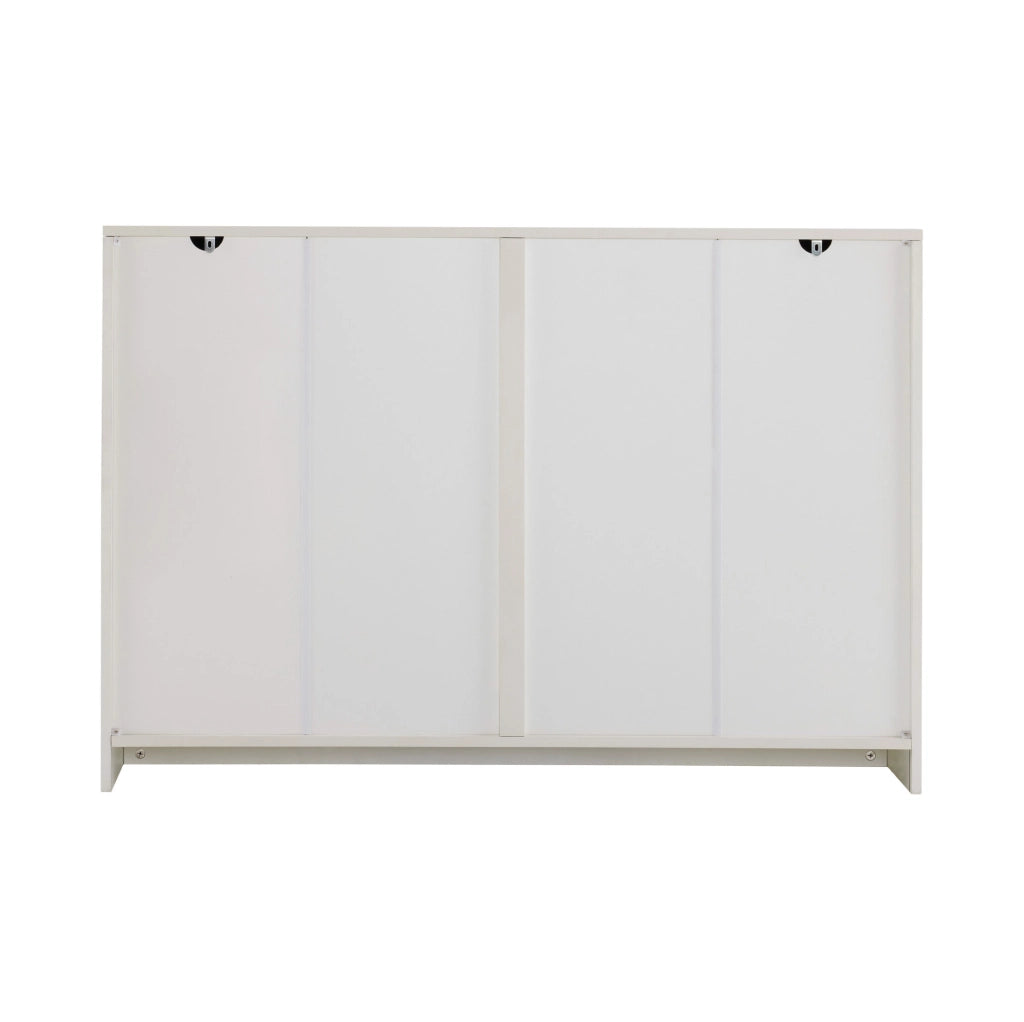 Cassettiera 82x120x40 cm con 6 cassetti; struttura stabile in truciolare bianco
