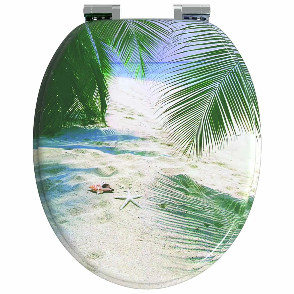 Sedile per toilette con chiusura morbida Verde 44 x 38 cm CFW1224472