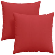 Cuscini da Divano 2 pz | Cuscini per sedie Rosso 60 x 60 cm Tessuto