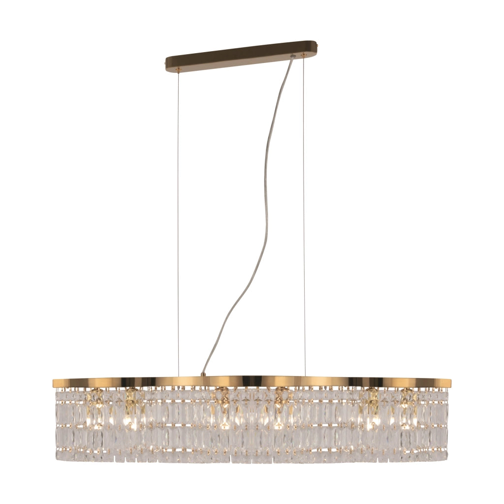 Maytoni Lampadario contemporaneo Dune 6 luci E14 oro metallo cristalli