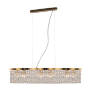 Maytoni Lampadario contemporaneo Dune 6 luci E14 oro metallo cristalli