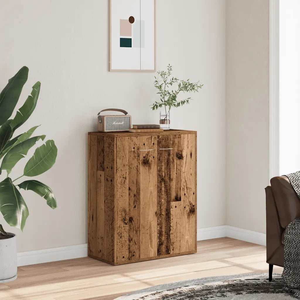Credenza Legno Antico 60x30x75 cm in Legno Multistrato 855898