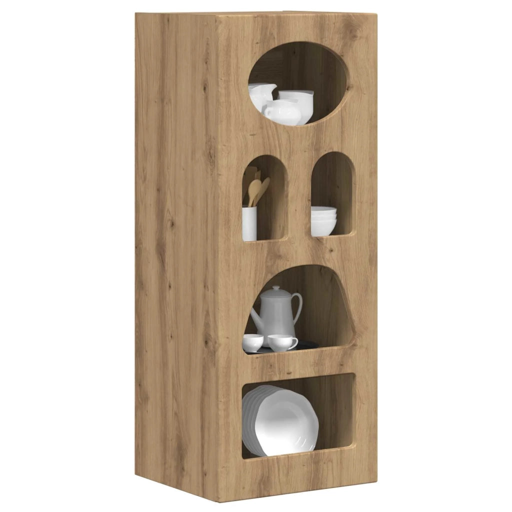 Credenza-Buffet-Armadio da cucina Rovere artigianale 40 x 35 x 100,5 cm