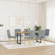 Sedie da Pranzo 6 pz Grigio Chiaro in Tessuto 3315461