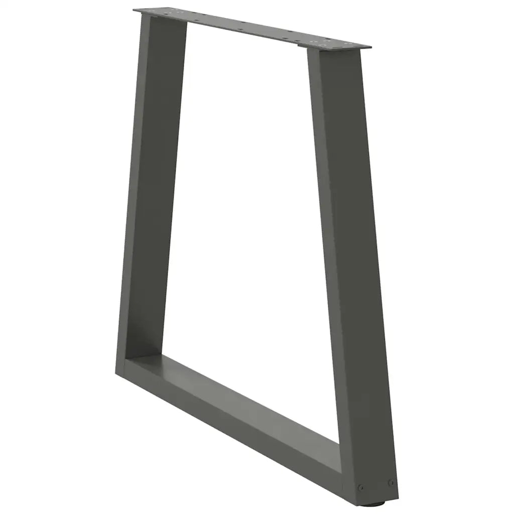 Gambe per tavolo da pranzo a forma di V 3 pz Antracite 70x(72-73,3) cm Acciaio 4012586